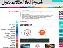 Tablet Screenshot of joinville-le-pont.fr